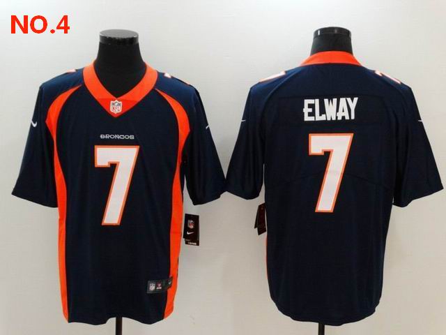 Men's Denver Broncos #7 John Elway Jersey NO.4 ;